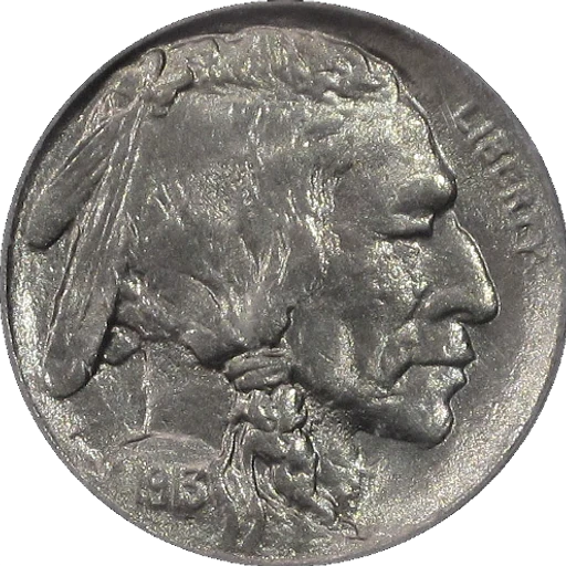 1913 Type 1 Buffalo nickel, heads