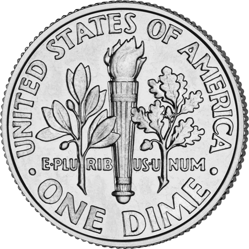 2005 Roosevelt dime, tails