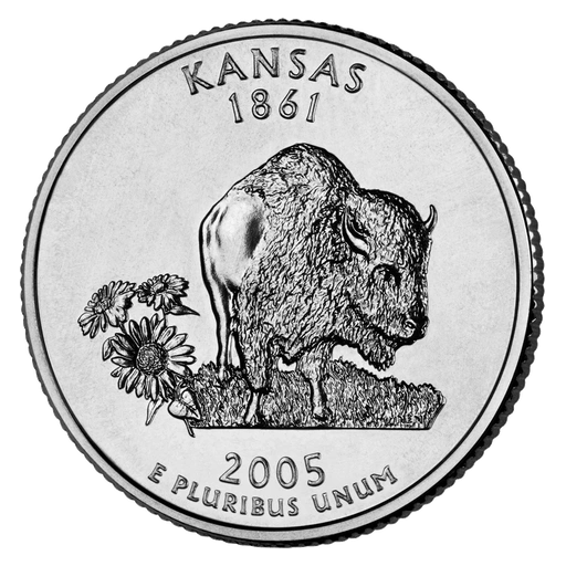 2005 Kansas quarter, tails