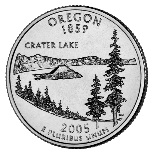 2005 Oregon quarter, tails